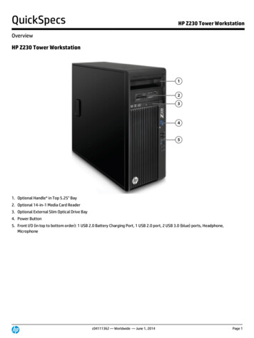QuickSpecs HP Z230 Tower Workstation - B&H Photo
