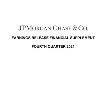 4Q21 Earnings Supplement - JPMorgan Chase