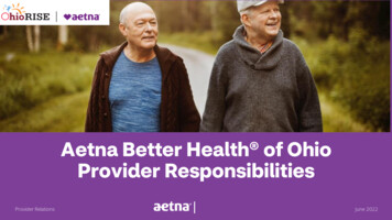 Aetna Better Health Of Ohio Provider Responsibilities