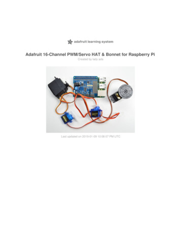 Adafruit 16-Channel PWM/Servo HAT & Bonnet For Raspberry Pi