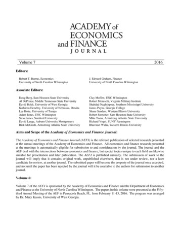 Volume 7 2016 - Economics-finance 