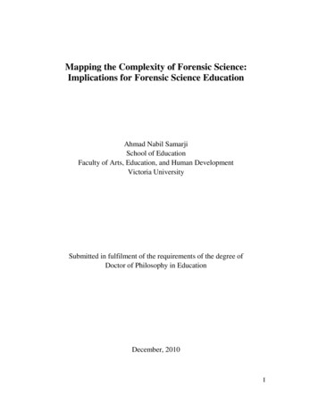 Mapping The Complexity Of Forensic Science: Implications For Forensic .