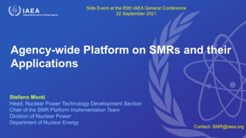 Agency-wide Platform On SMRs And Their Applications