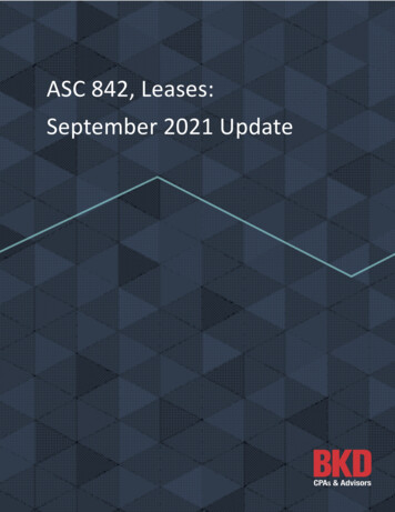 ASC 842, Leases: September 2021 Update - FORVIS