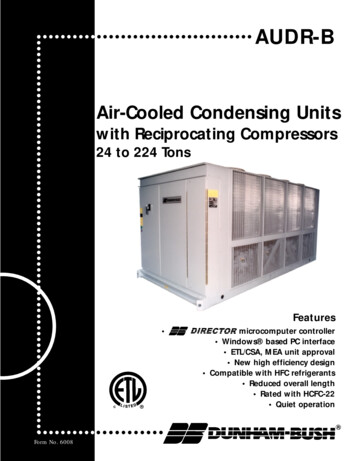 04/99 6008 AUDR-B Air-Cooled Condensing Units