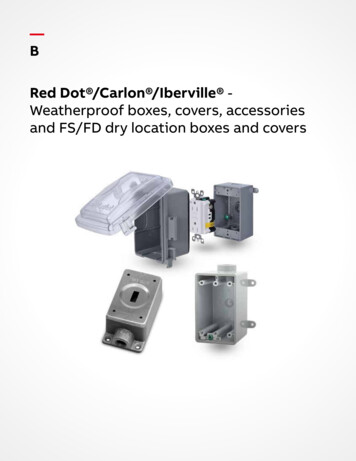B Red Dot /Carlon /Iberville Weatherproof Boxes, Covers, Accessories .