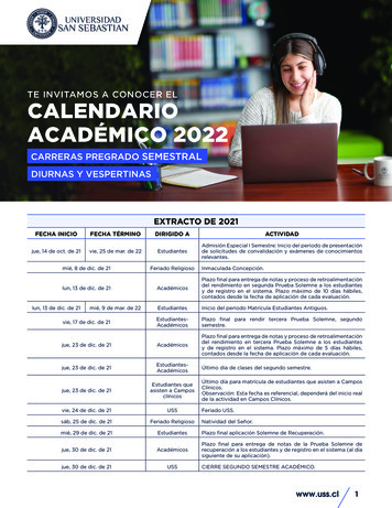 Te Invitamos A Conocer El Calendario Académico 2022