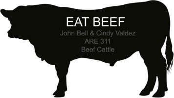 ARE 311 John Bell & Cindy Valdez Beef Cattle - North Carolina State .