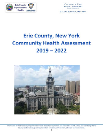 COUNTY OF ERIE MARK C. P C EXECUTIVE - Erie County, New York