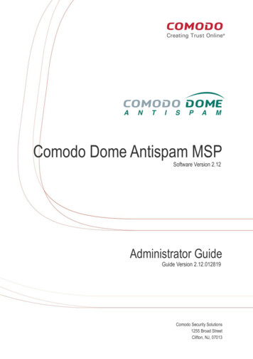 Comodo Dome Antispam MSP - Comodo Cybersecurity