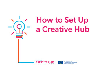How To Set Up A Creative Hub - European Creative Hubs Network
