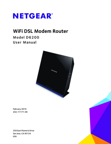 WiFi DSL Modem Router - Netgear