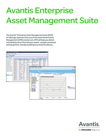 Avantis Enterprise Asset Management Suite - Wonderware Russia