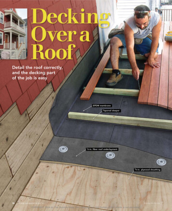 Decking Over A Roof