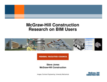 McGraw-Hill Construction Research On BIM Users - National Academies Of .