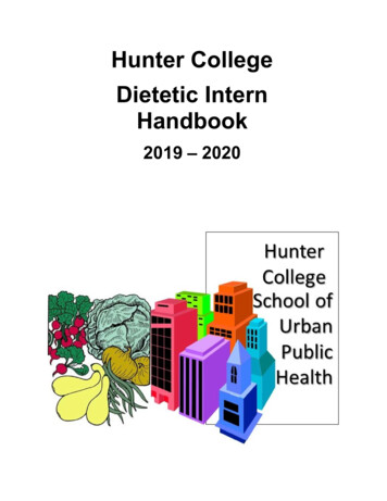 Hunter College Dietetic Intern Handbook