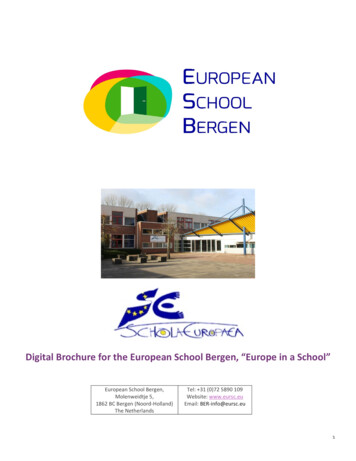 Digital Brochure For The European School Bergen, 
