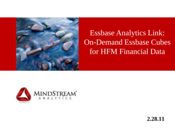 EAL On Demand Essbase Cubes For HFM Data