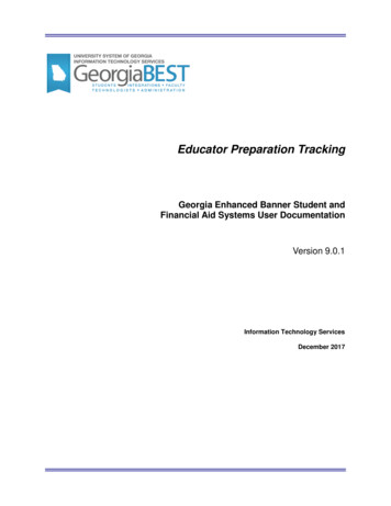 Educator Preparation Tracking - USG