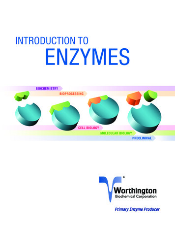 An Introduction To ENZYMES 122019-v6 - Worthington Biochem