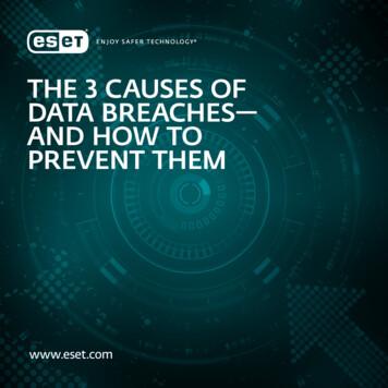 The 3 Causes Of Data Breaches— And How To Prevent Them - Eset