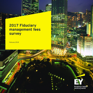 EY LLP Fiduciary Management Fees Survey - GOV.UK