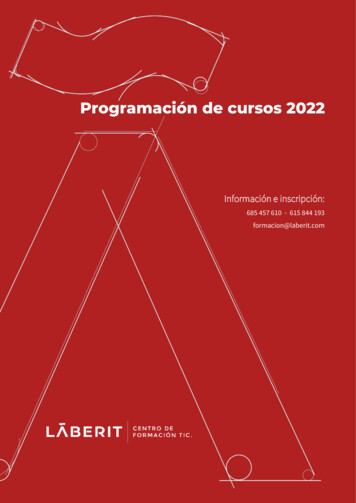 Programación De Cursos 2022 - Formacion.laberit 