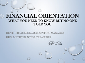 Financial Orientation What You Need To Know But No One Told You