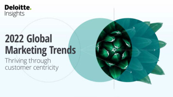Tech Trends 2022 Global Marketing Trends - Deloitte