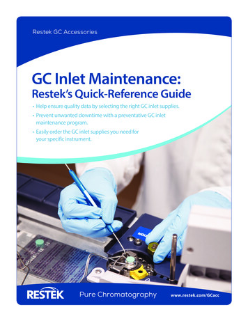 GC Inlet Maintenance - Restek