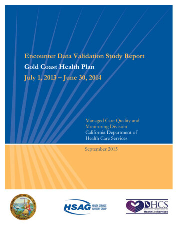 Gold Coast 2013-14 EDV Report - Dhcs.ca.gov