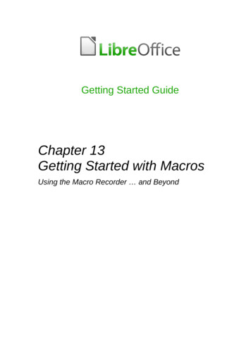 Chapter 13 Getting Started With Macros - Documentation.libreoffice 