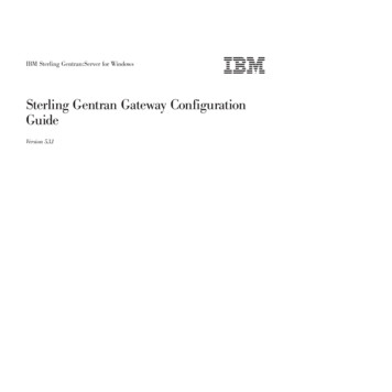 IBM Sterling Gentran:Server For Windows: Sterling Gentran Gateway .