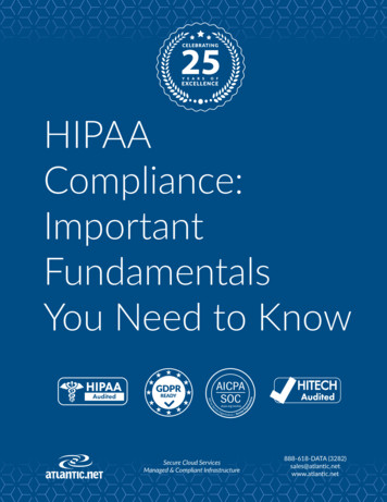 HIPAA Compliance: Important Fundamentals You Need To Know