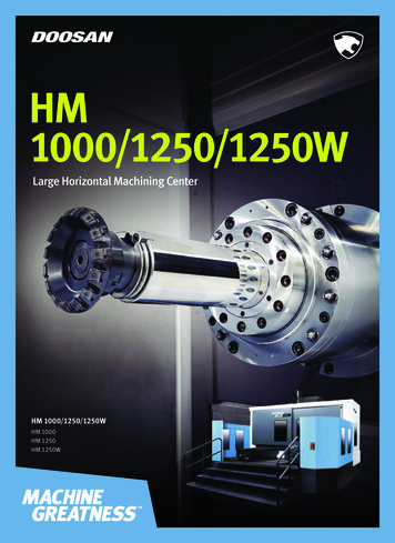 HM 1000/1250/1250W - Dormac CNC Solutions