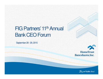 FIG Partners' 11 Annual Bank CEO Forum - S26.q4cdn 