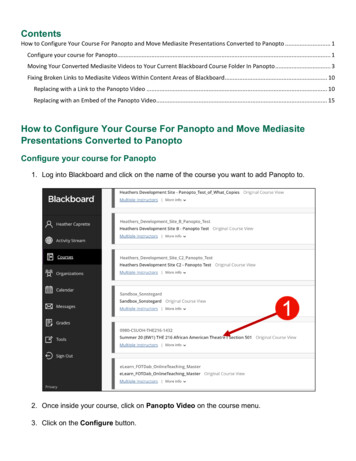 How To Configure Your Course For Panopto And Move Mediasite .