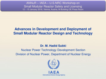 Advances In Development And Deployment Of Small Modular Reactor Design .