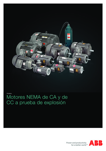 Motores NEMA De CA Y De CC A Prueba De Explosión - ABB