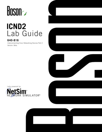 ICND2 Lab Guide - Boson