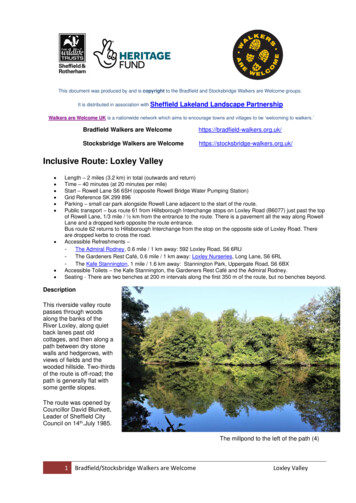 Inclusive Route: Loxley Valley - Bradfield Walkers
