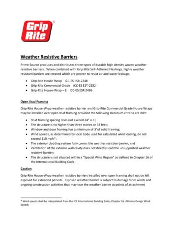 Weather Resistive Barriers - Grip-Rite