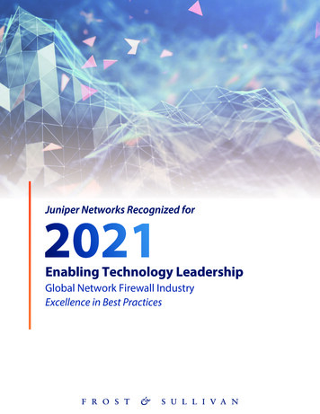 Juniper Networks Recognized For - Frost 