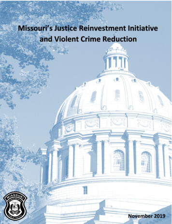 And Violent Crime Reduction - Missouri