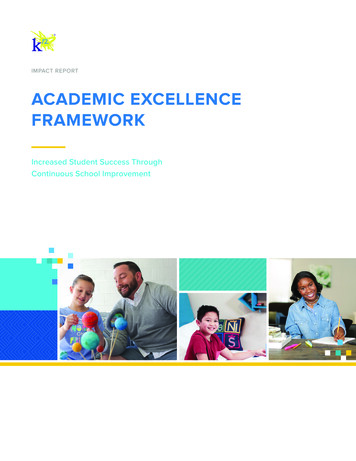 Academic Excellence Framework