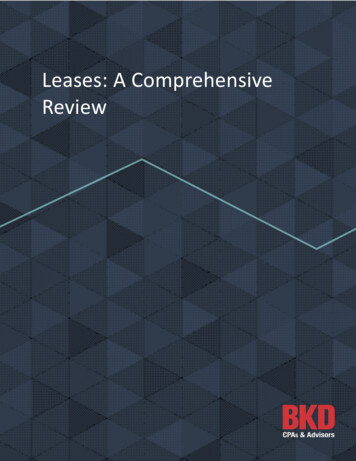 Leases: A Comprehensive Review - FORVIS