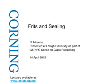 Frits And Sealing - Lehigh University