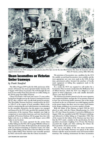 Steam Locomotives On Victorian Timber Tramways - LRRSA