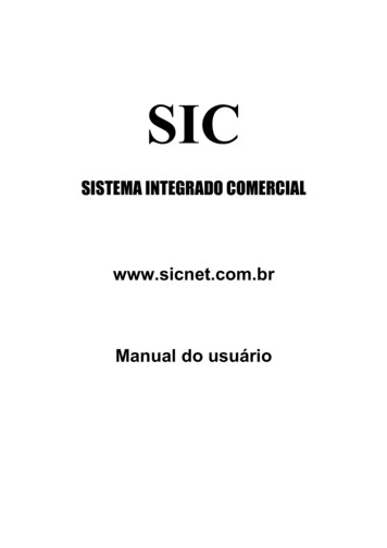 Manual Do Software SIC - SICNET