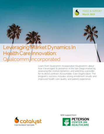 Leveraging Market Dynamics In Health Care Innovation: Qualcomm Incorporated